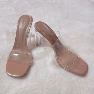 👡 NWOT! Nude Zara sandals size 38!👡